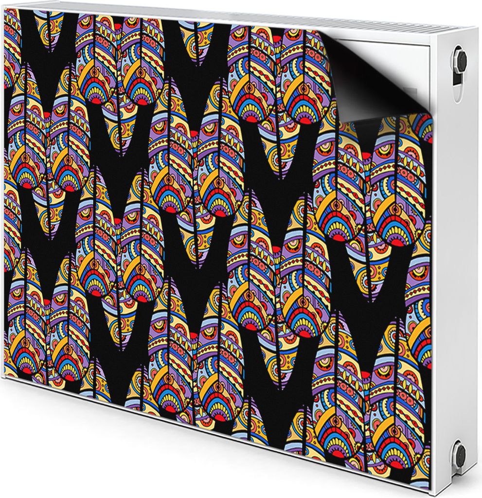 Magnet Heizkörper-Abdeckung Verkleidung Abdeckung Heizkörperabdeckung 100x60 cm - Kunst, Tribal