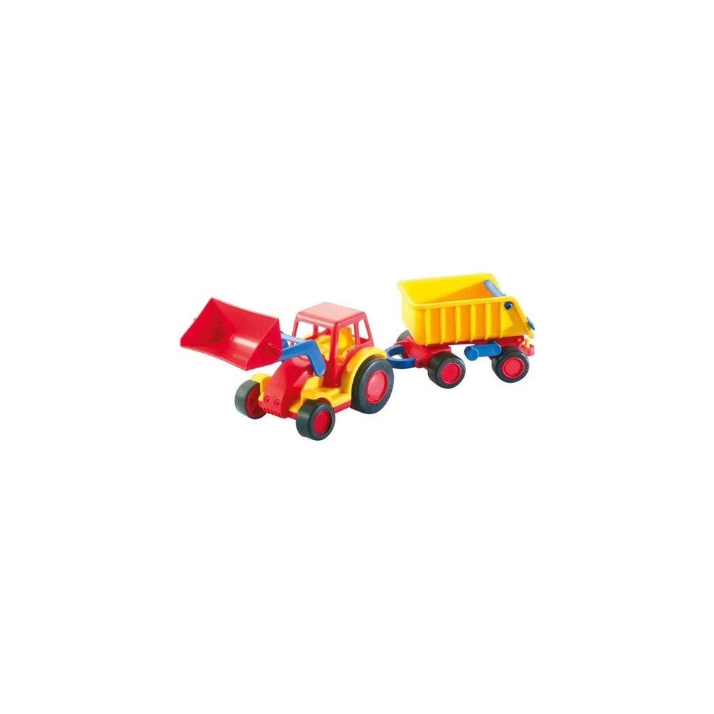 Traktor Polesie 37657 S Nakladačom A Prívesom V Krabici. Obrázok produktu 