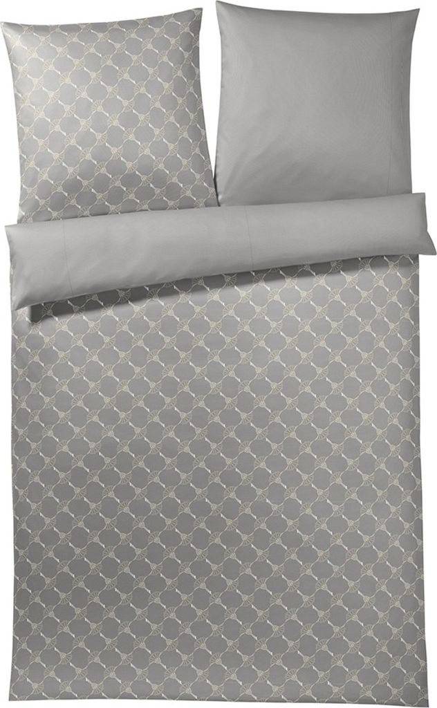 JOOP! Mako-Satin Bettwäsche Cornflower Gradiant Farbe Grau-Blau Größe 135x200 cm + 40x80