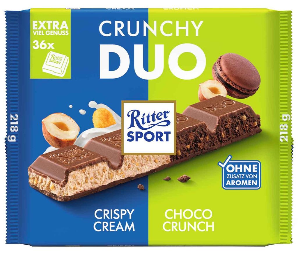 Ritter Sport Crunchy Duo 218g Produktbild 