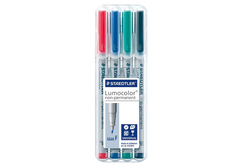 Staedtler 316 WP4, 1 szt., Czarny, Niebieski, Zielony, Zdjęcie produktu 
