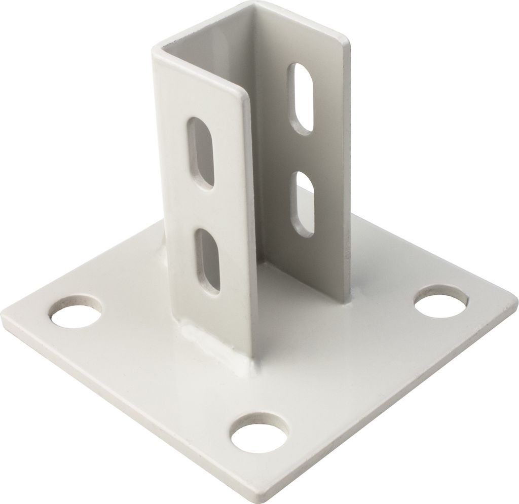 Pfostenkonsole Bodenmontage 30x30 Aluprofil inkl. Profil-Verschraubung - 1 Stück