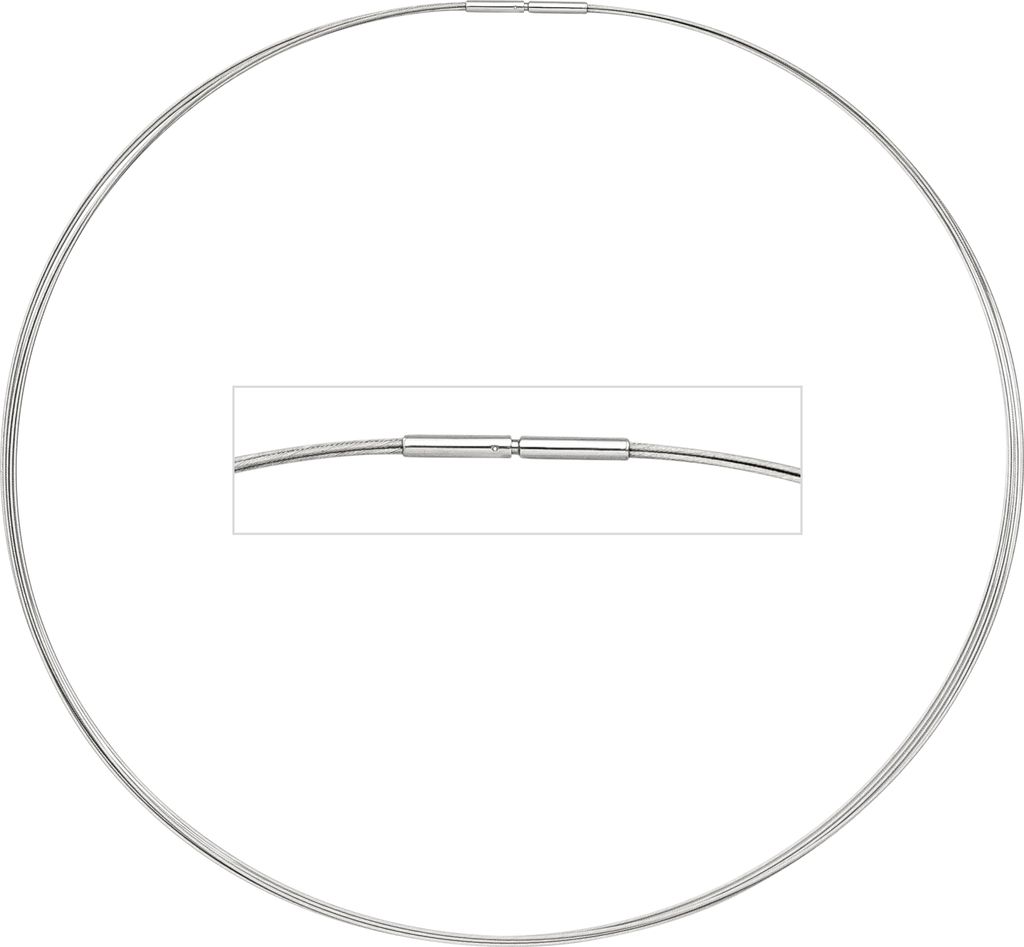 Halsreif 5-reihig Edelstahl 45 cm Produktbild 