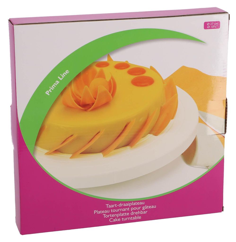 Talerz obrotowy Patisse, plastikowy, biały, 27 x 27 x 27 cm Zdjęcie produktu 