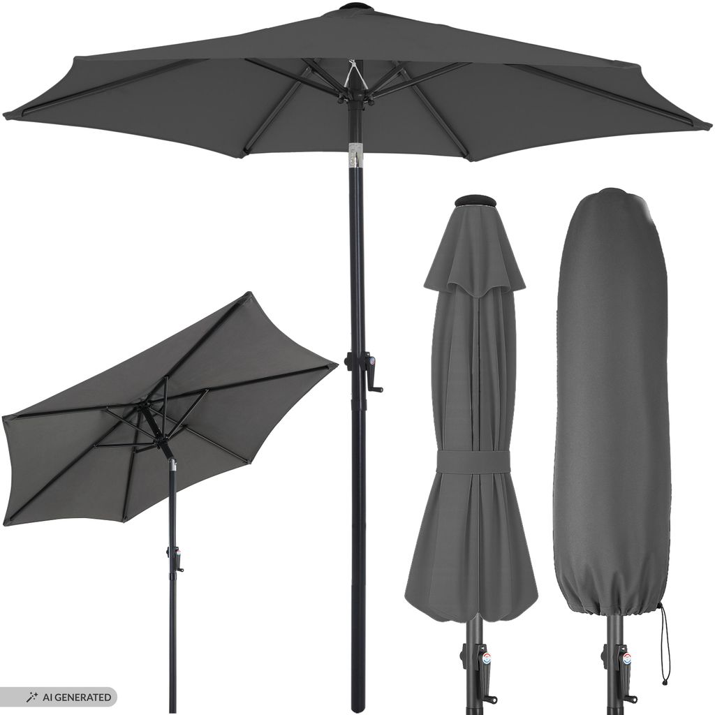 KINGSLEEVE parasol, 200 cm, met UV-bescherming 80+ Productafbeelding  AI-gegenereerde afbeelding