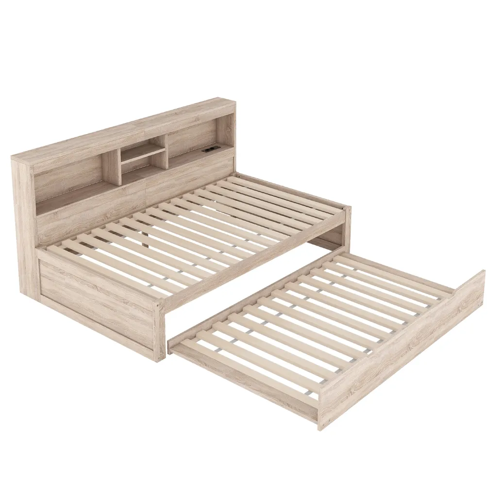 AIORBER Canapé-lit 90x200cm extensible avec LED et port USB intégré