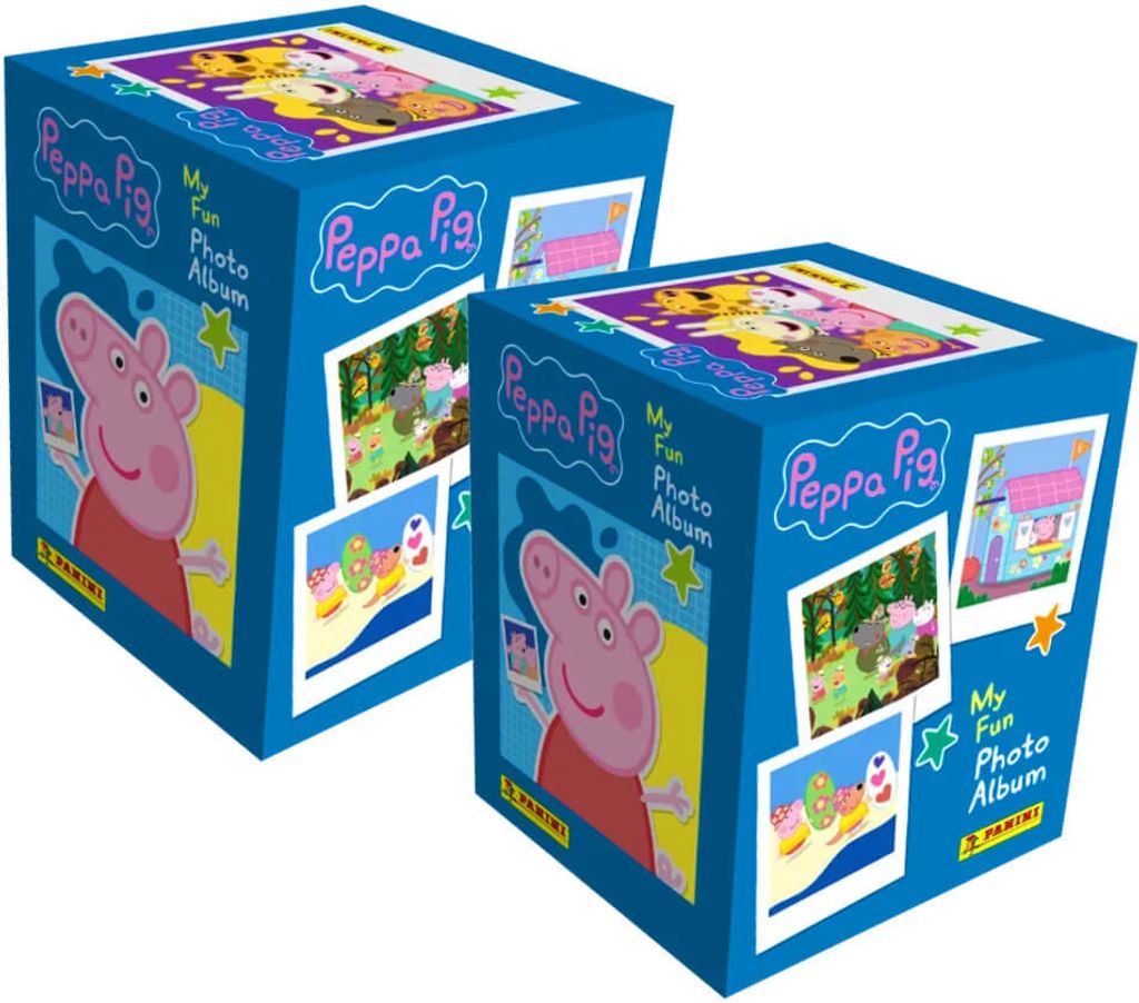 Panini Peppa Pig Sticker - Mein Fotoalbum (2023) - 2 Display Sammelsticker