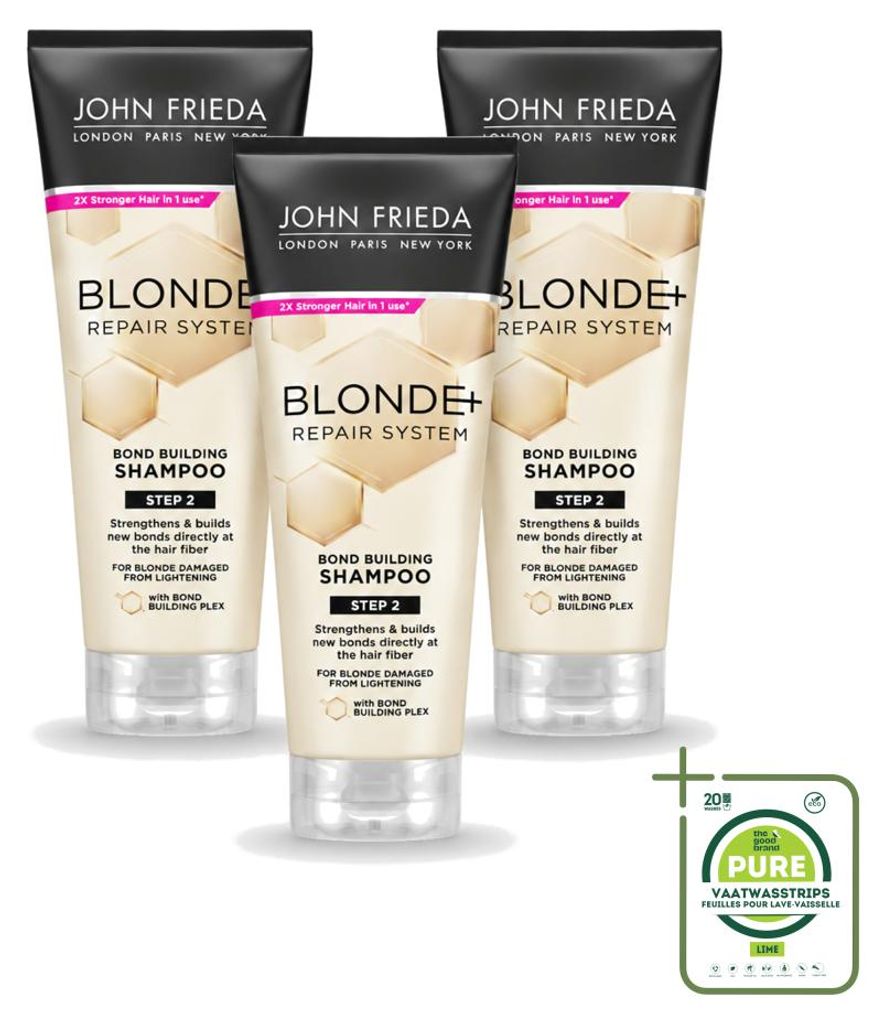 3 ks šampónu John Frieda Blonde+ Repair Bond Building – 250 Obrázok produktu 