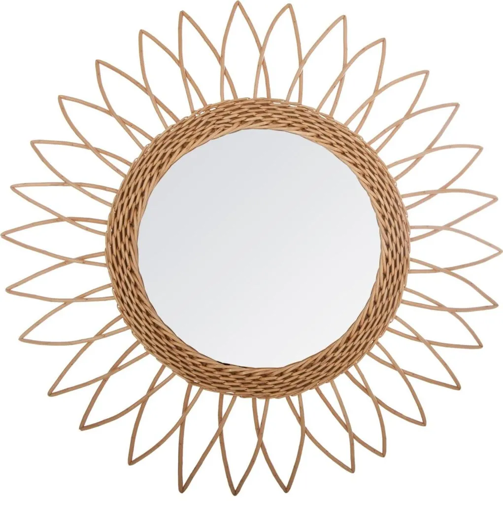 Spiegel "Rosace" - Rattan D 50 cm - Atmosphera interior designer