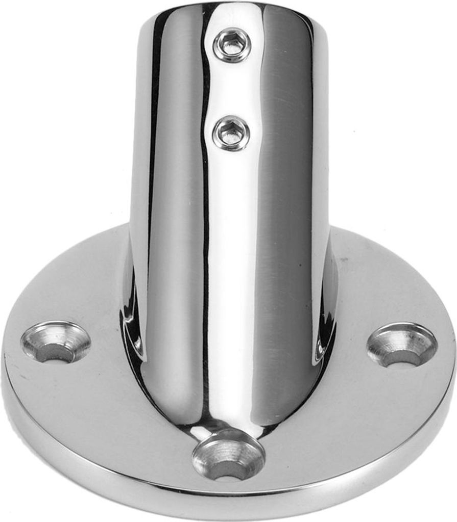 30-Grad-Rundrohrbasis-Handlauf-Geländerbeschlag 316-Edelstahl-Marinebootsteile25mm/1in