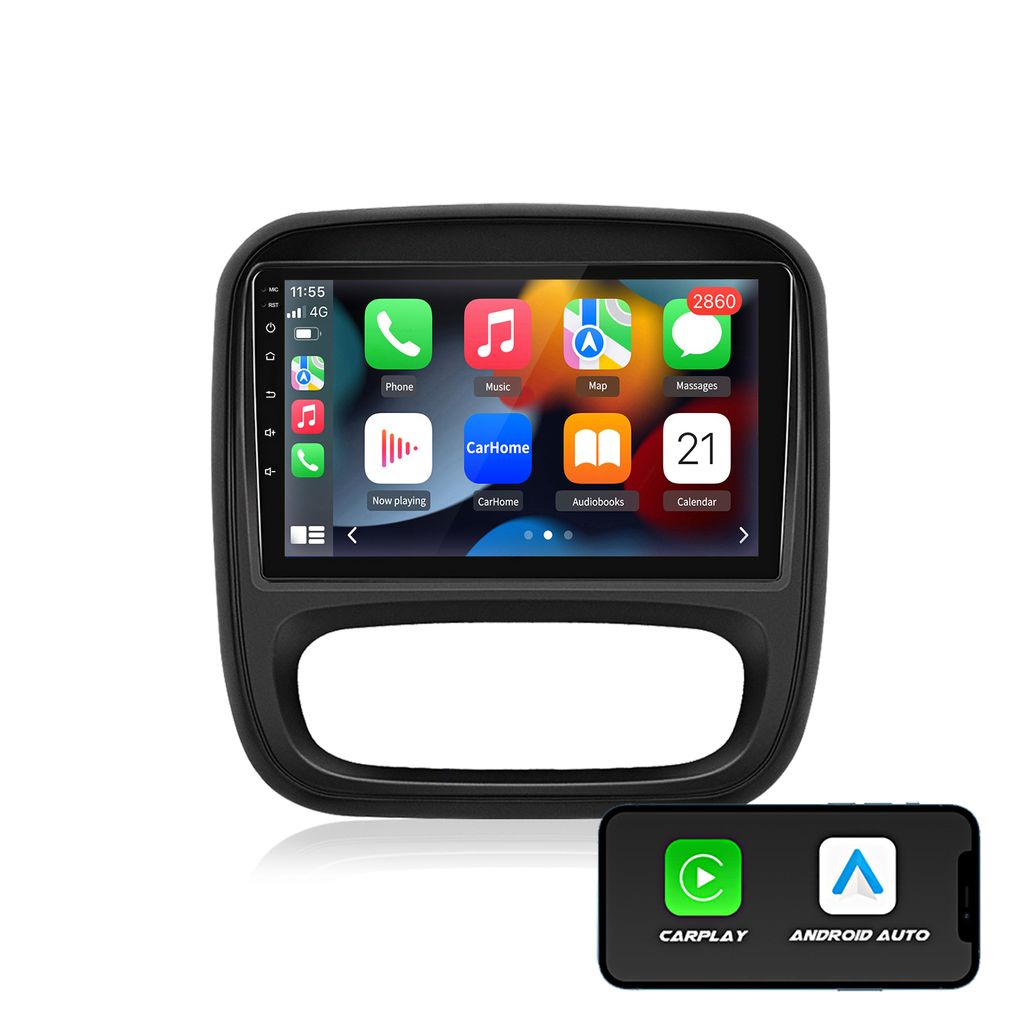 1+32G 9''Android13 carplay Autorádio pre Renault Trafic3 Obrázok produktu 