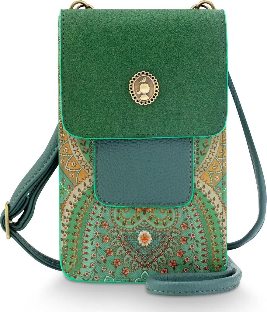 Peggy Phone Bag Pip Studio Jabali Green - Porta Cellulare Verde Flower