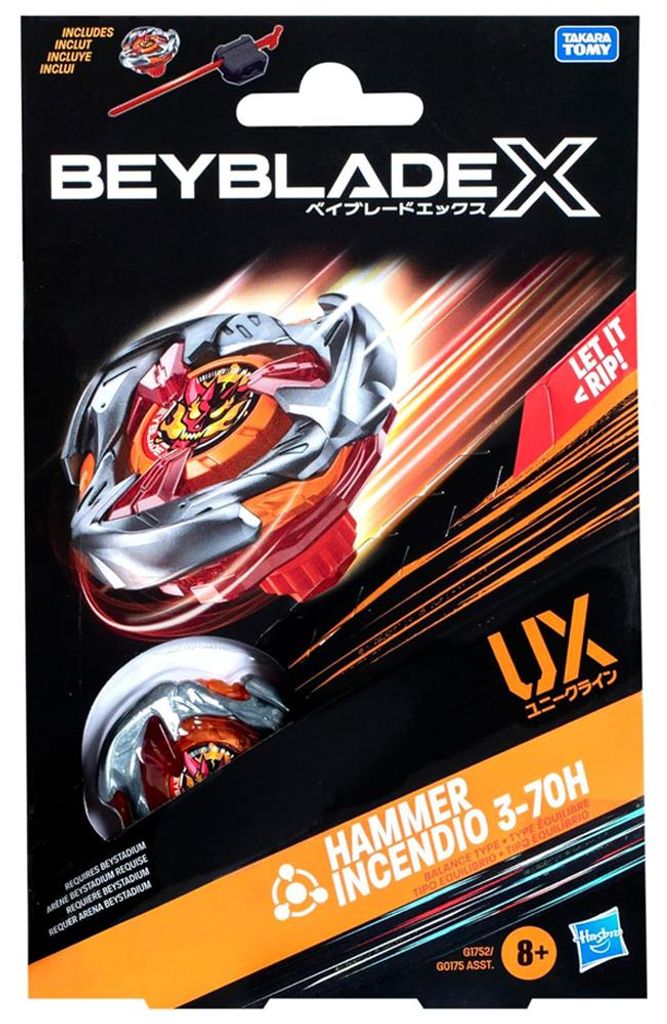 Takara Tomy Beyblade X UX Hammer Incendio 3-70H Image du produit 