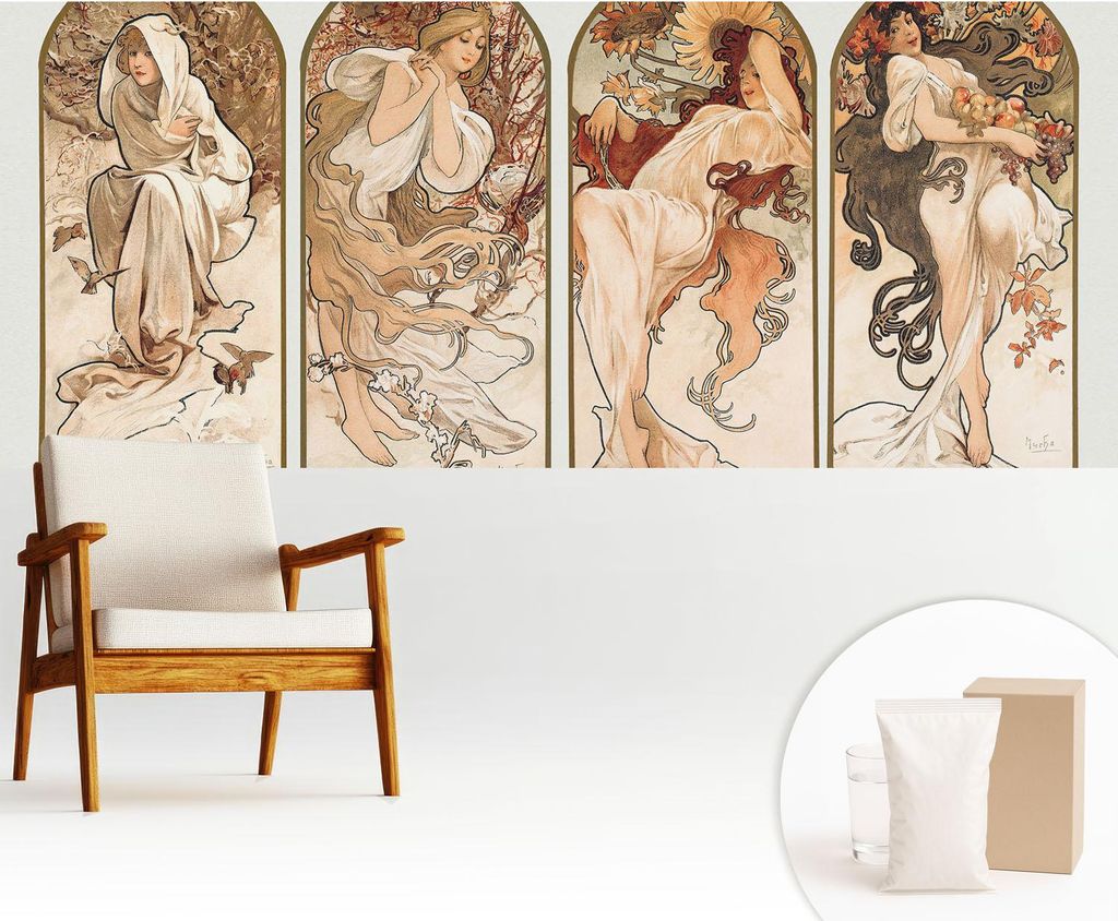 Fototapete - 250x104 cm - Tapete - Wandtapete - Wandbilder - Dekofolie - Tapete Folie - Wand - Dekoration - Wohnzimmer - Poren bei Frauen