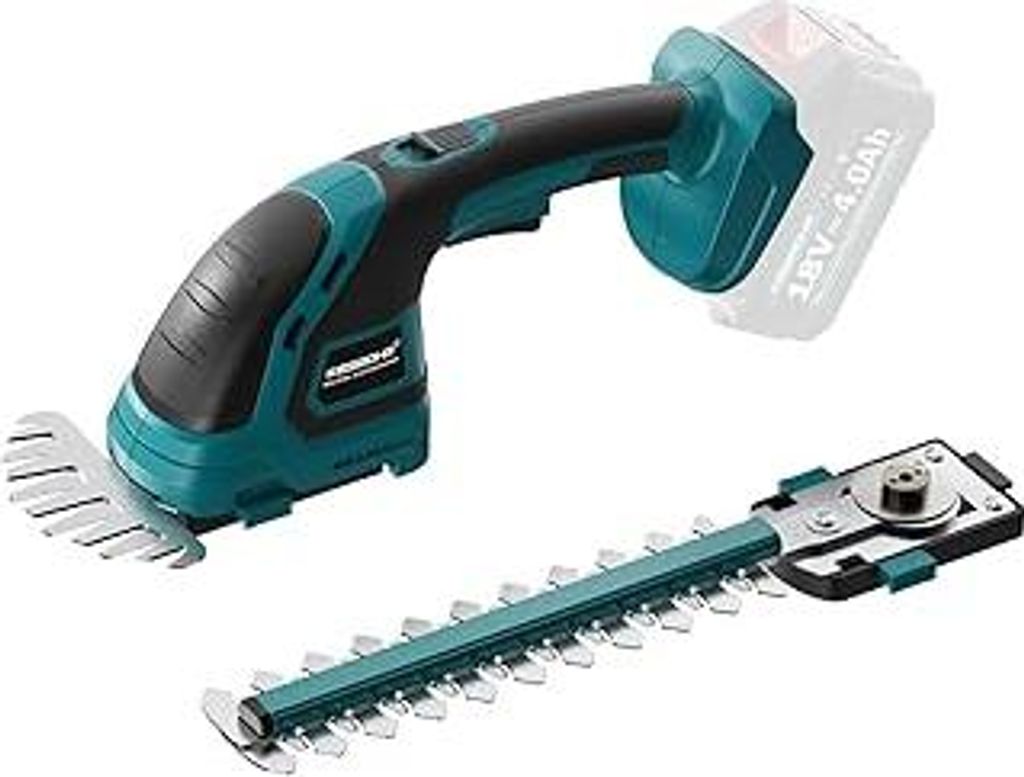 2-IN-1 Grasschere und Heckenschere Kompatibel mit Makita 18V Akku, CSL303 Kleine Gras und Strauchschere Ideal für Kompakte Gartenarbeiten (ohne Ak...