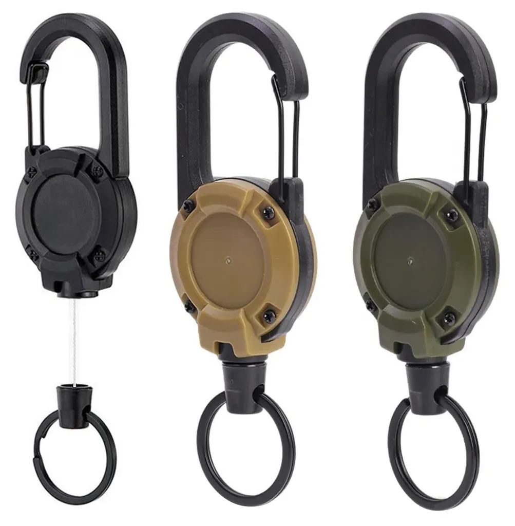 Porte-clés rétractable anti-perte pour cartes d'accès et clés