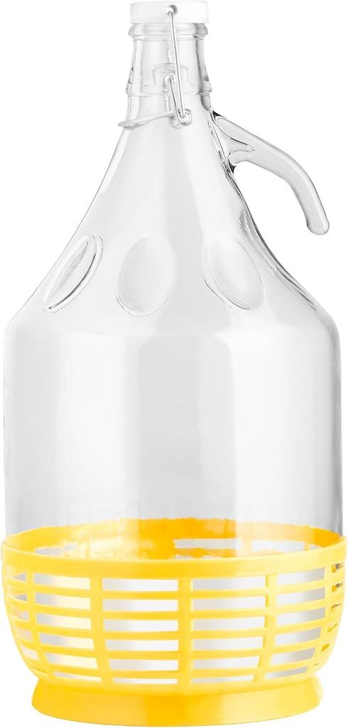 lilawelt24 1x 5L Glasballon Gallone - Bügelverschluss & Produktbild 