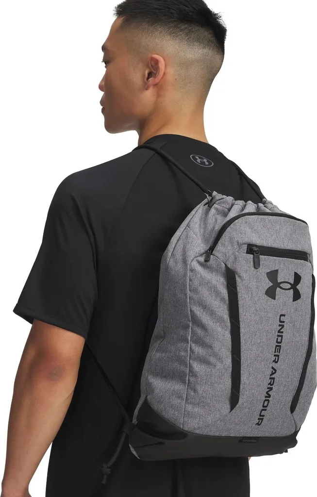 Sac à dos Under Armour UA Hustle Sackpack - Castlerock Gris - Sport