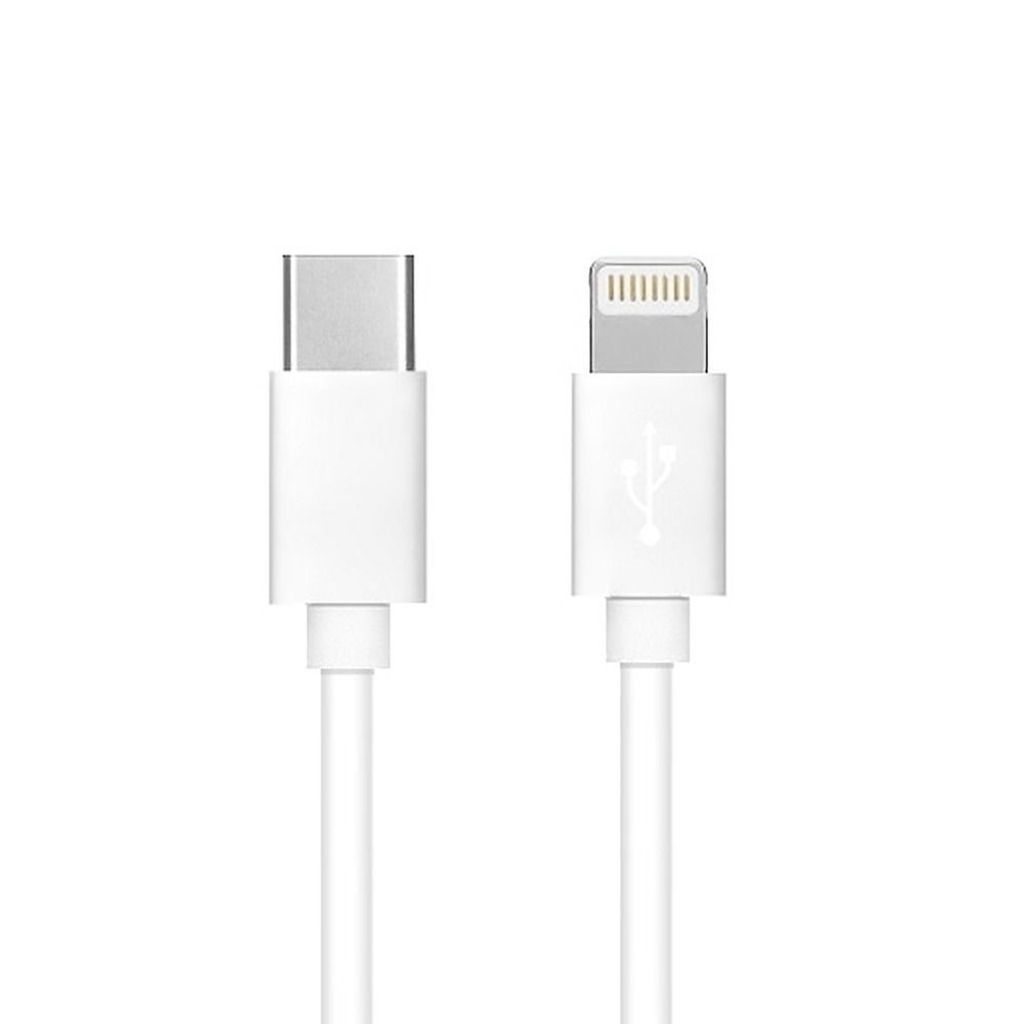 Kabel Typ C passend für iPhone Lightning 8-pin Power Delivery PD20W 3A C291 1 metr BOX weiss