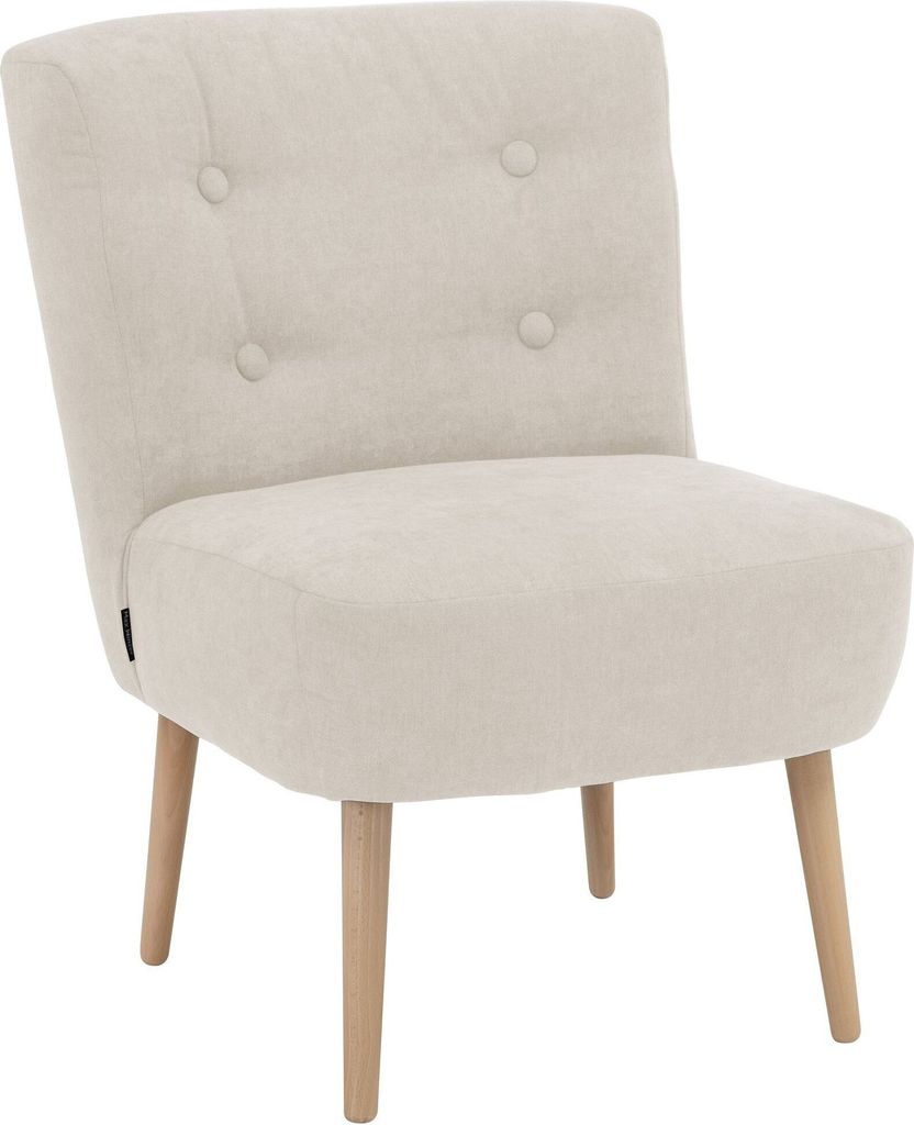 Sessel Kamle Bezug Flachgewebe Buche natur / beige 21640