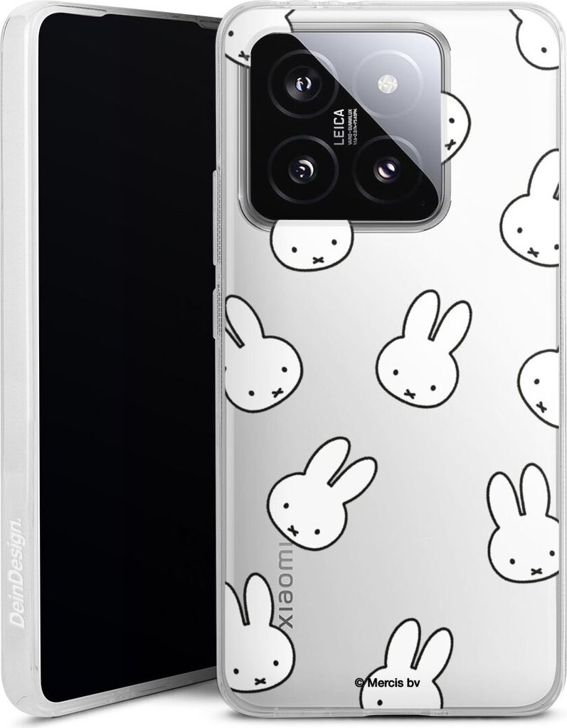 DeinDesign Handyhülle für Xiaomi 14T Silikon Hülle Case Smartphone Schutzhülle Muster transparent Miffy