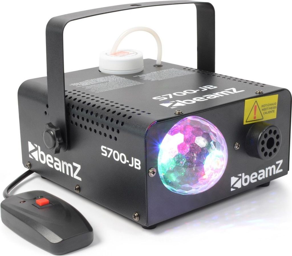 Beamz S700-JB Nebelmaschine mit Licht Fernbedienung und Produktbild