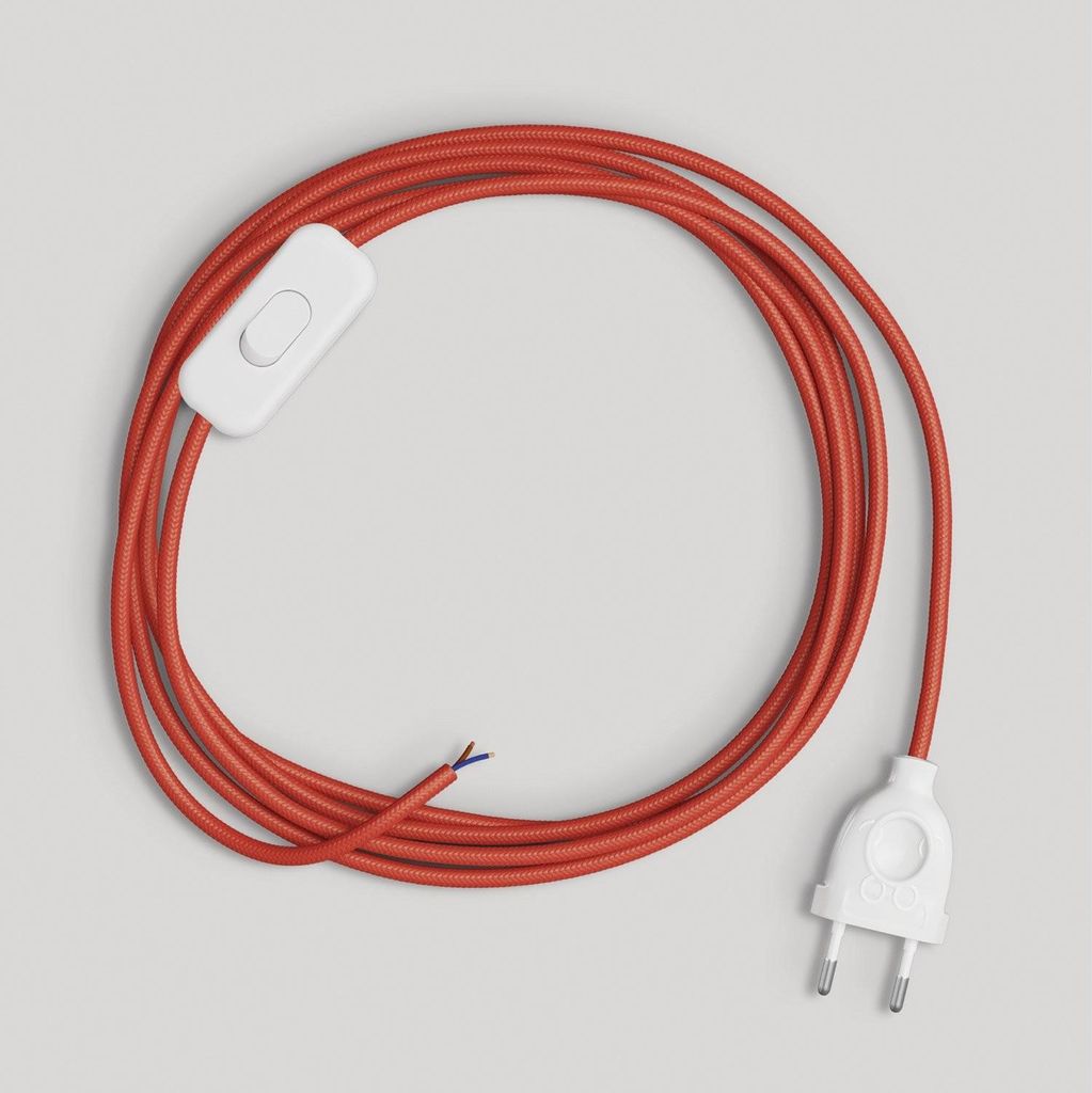 Creative-Cables Cablaggio per lampada con cavo effetto seta Immagine del prodotto 
