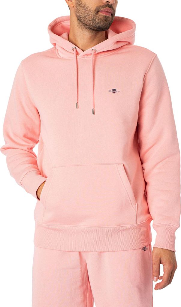 GANT Regular Shield Pullover-Hoodie, Rosa XL