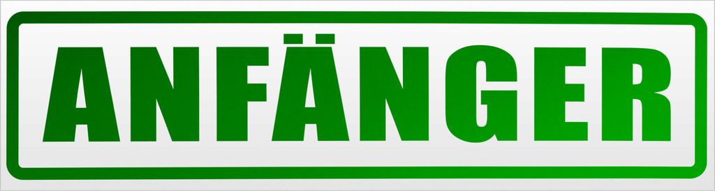 Kiwistar Anfänger Magnetschild Schild magnetisch - 30cm Grün - reflektierend - Magnetfolie für Auto PKW Kfz