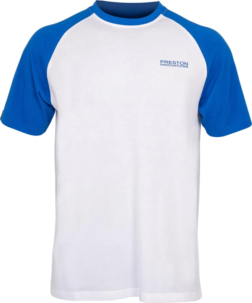 Preston T-shirt raglan blanc léger taille L pour homme style sport chic