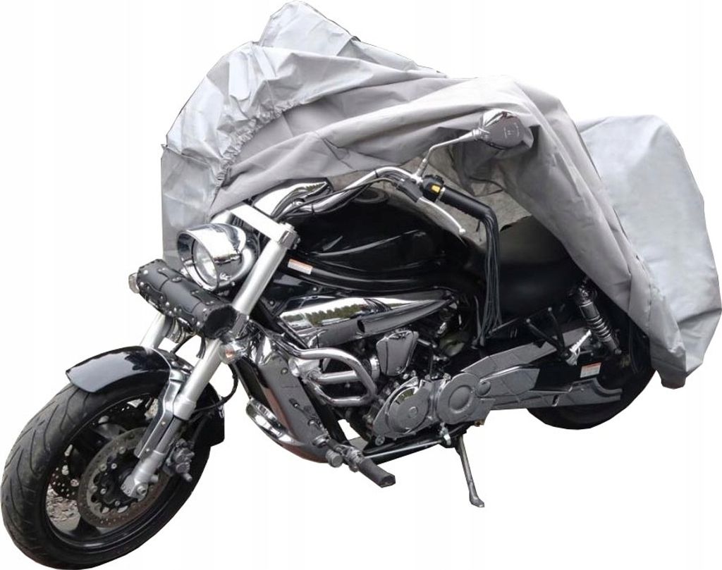 Motorrad Schutzhülle Motorradplane Abdeckplane Abdeckung Garage Größe L