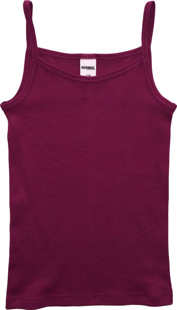 HERMKO 2460 Mädchen Trägerhemd aus 100% Baumwolle, Produktbild 