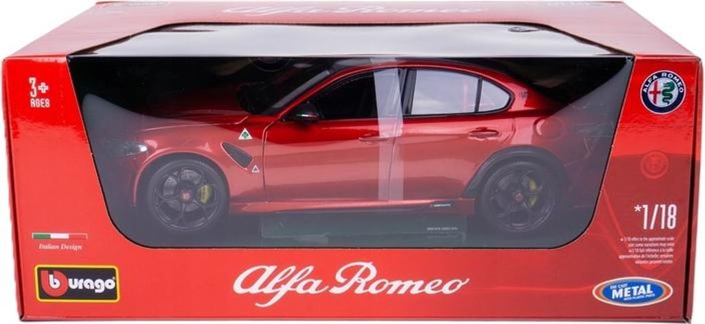 BBurago Alfa Romeo Giulia GTAm Rouge 1:18 11049RD Image du produit 