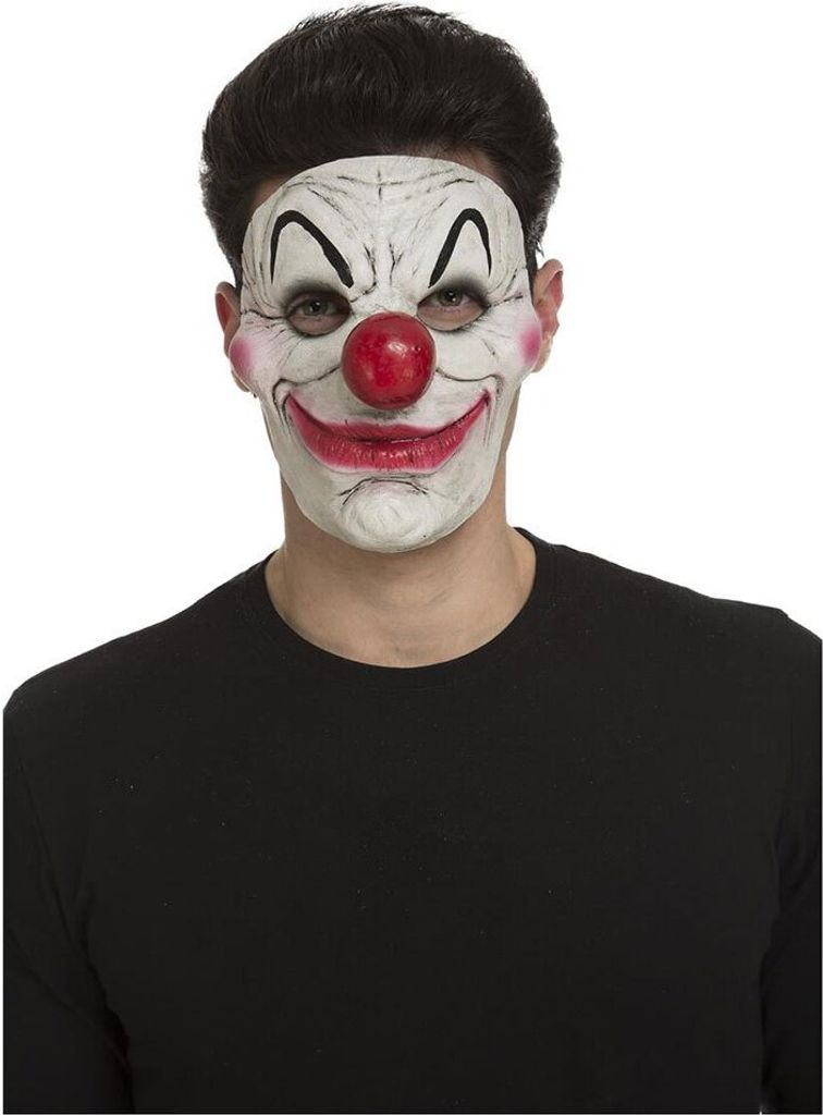 Mom Diabolische Clown-maske Schwarz Schwarz One Size