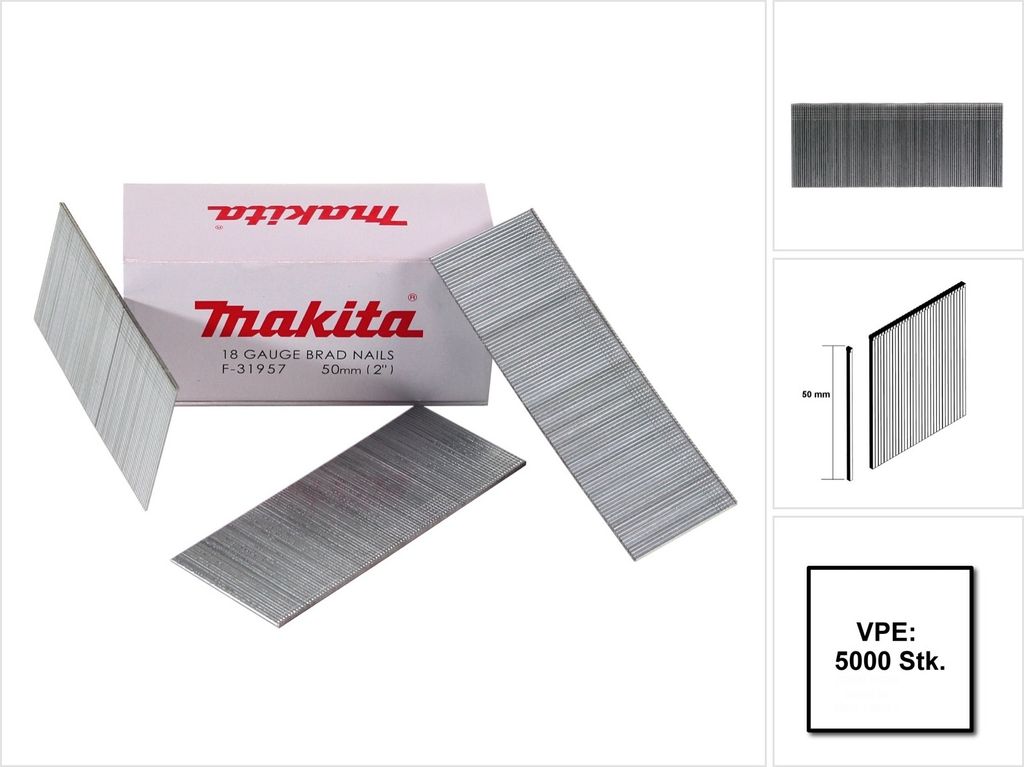 Makita Stauchkopfnagel 1,2 x 50m F-31957  5000 pcs. Produktbild 