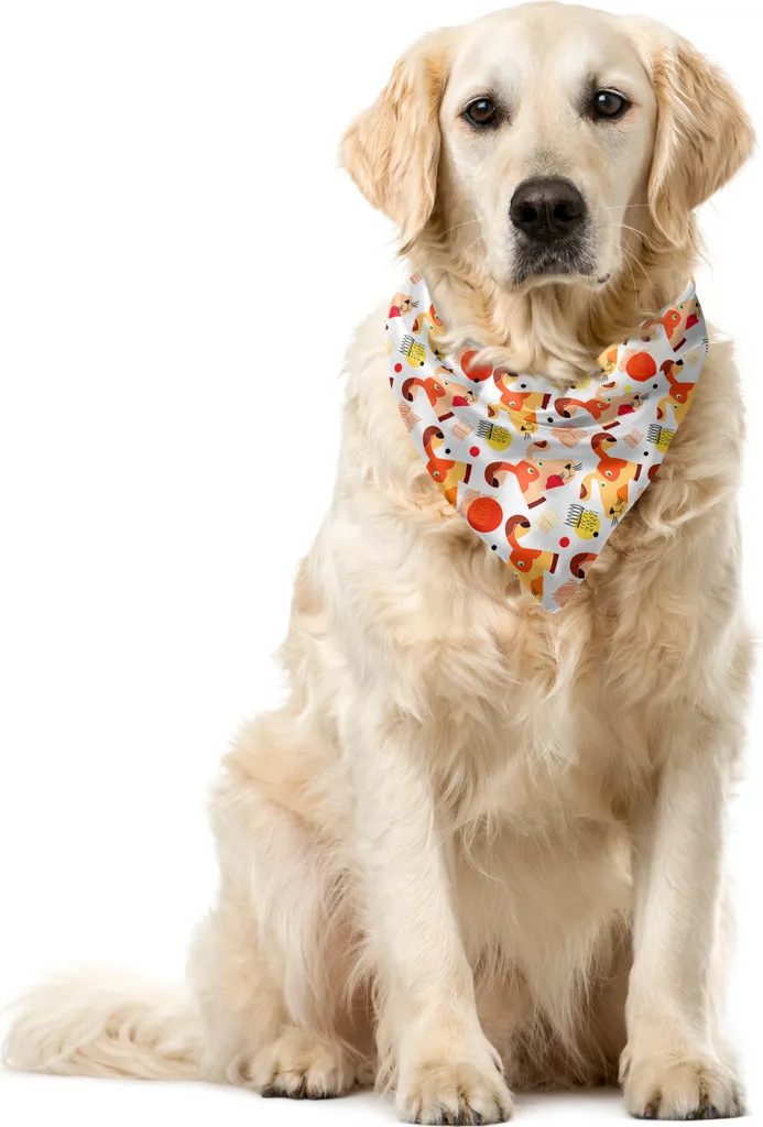 Regalo per Cani: Bandana ABAKUHAUS 40x40 cm con Facce Buffe