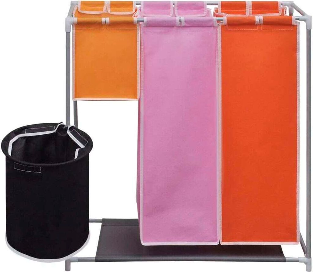 "SALE 2026"Wäschekörbe - Mehrfarbig 3-Kammer-Wäschekorb mit Wascheimer Stabli Möbel4344081