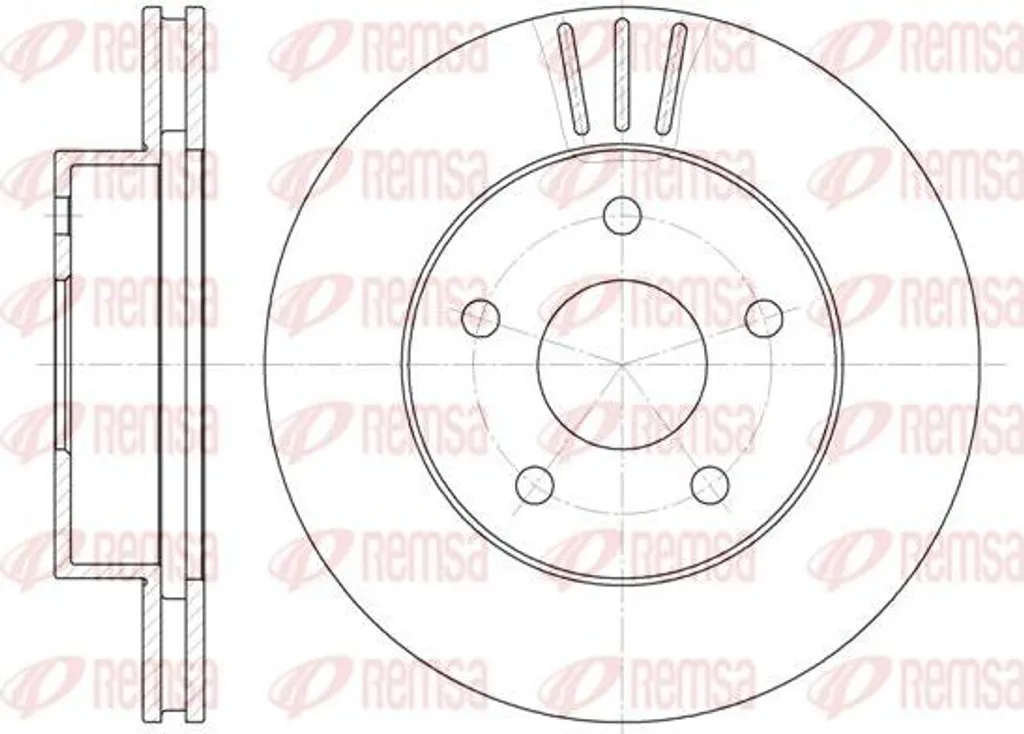 Disque de Frein Anti-Vibration REMSA compatible Cherokee