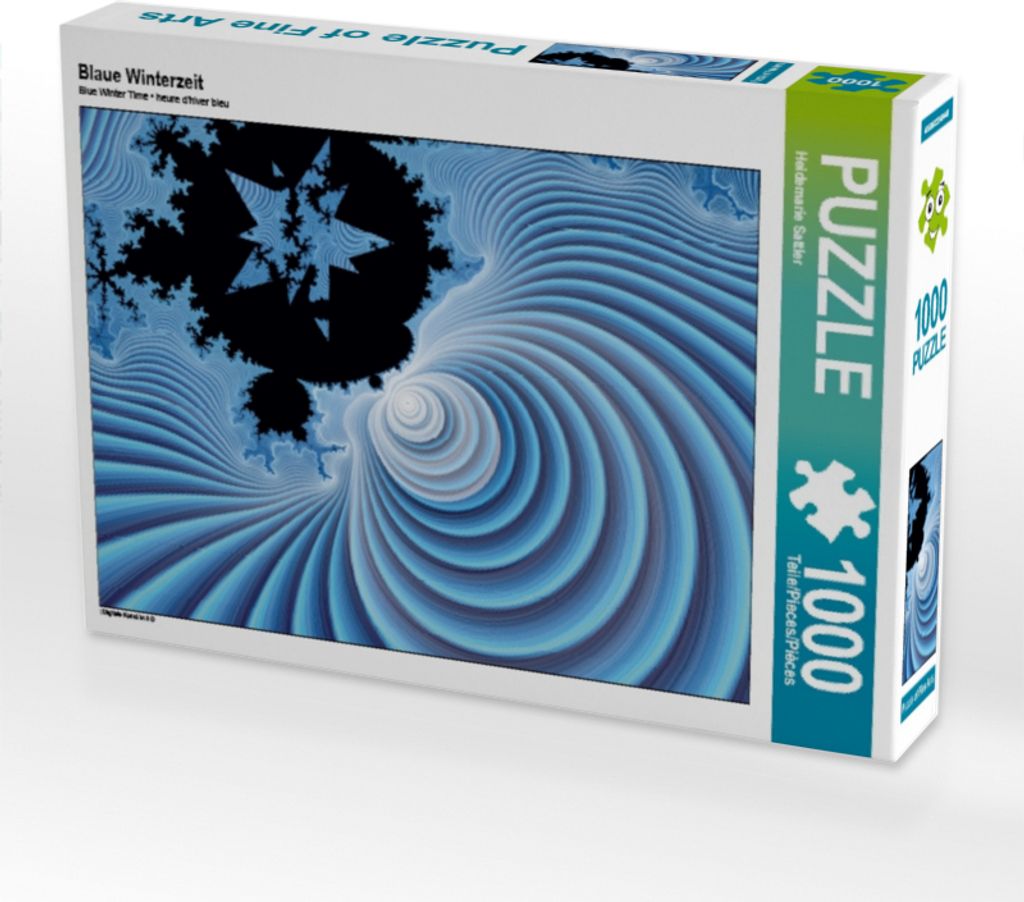 Calvendo Blaue Winterzeit 1000 Teile Puzzle quer 640x480mm, Sattler Heidemarie; 7302360