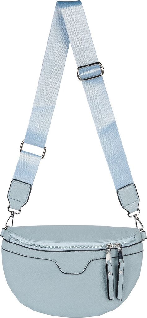 styleBREAKER Damen Umhängetasche in Halbmond Form, abnehmbarer verstellbarer Schultergurt, Einfarbige Handtasche 02012380