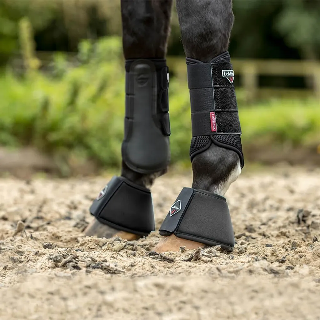 LeMieux Soft Shell Over Reach Boots Noires Taille L - Protection Sabot