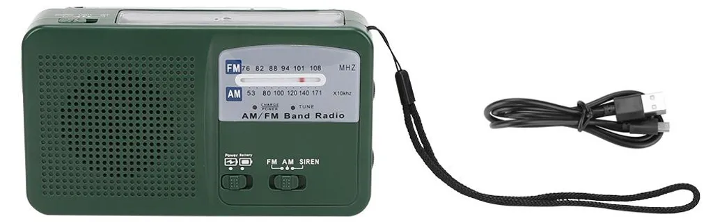 Lampe torche multifonction manivelle et radio FM pour camping XT-202