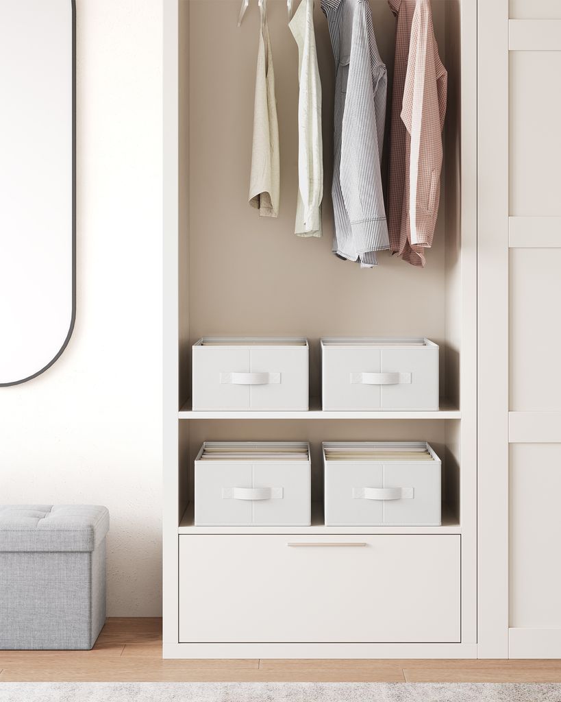 SONGMICS Kleiderschrank-Organizer 4er Set, Aufbewahrungsbox Produktbild 2