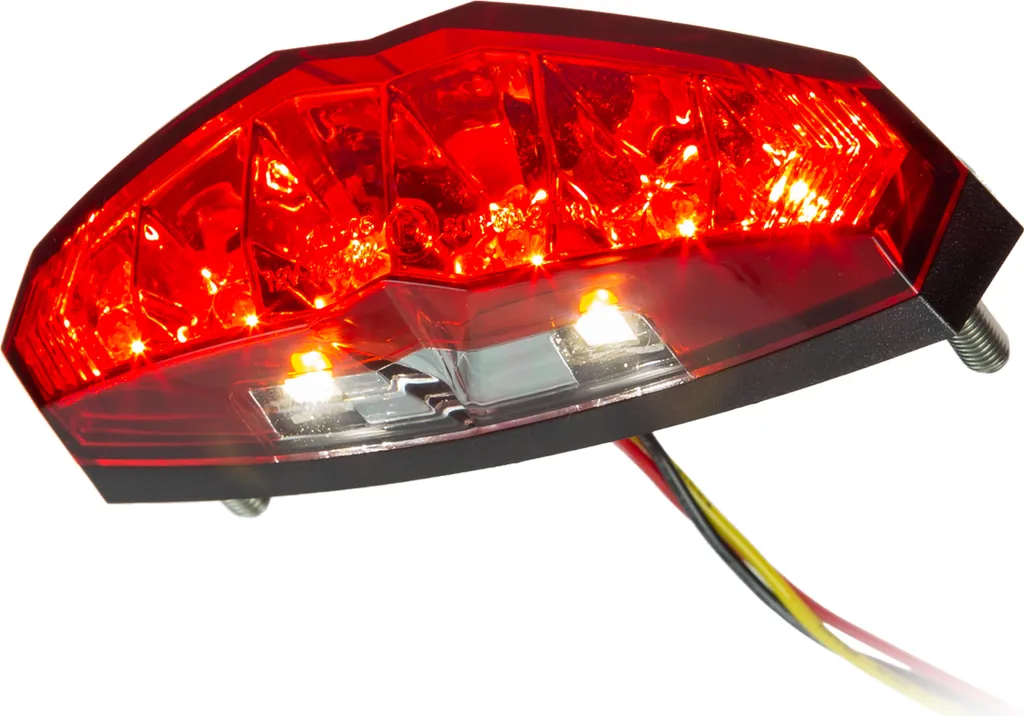 Fanale LED KOSO Infinity Rosso Omologato E - Accessorio Custom Moto