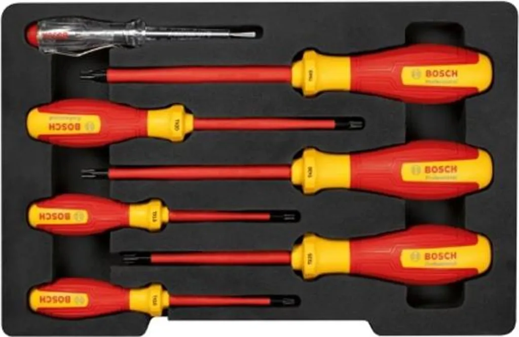 Tournevis Isolés pour Travaux Sous Tension Bosch Professional VDE