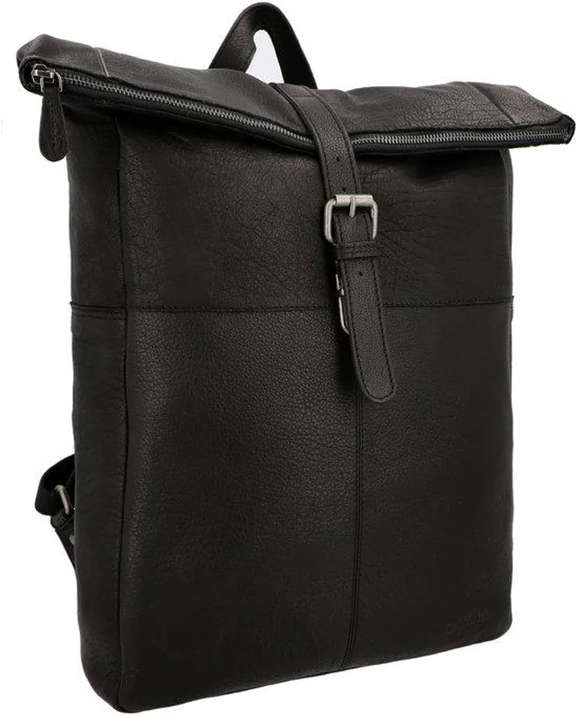Sac à dos cuir imperméable 13L - Design roll-top vintage pour homme