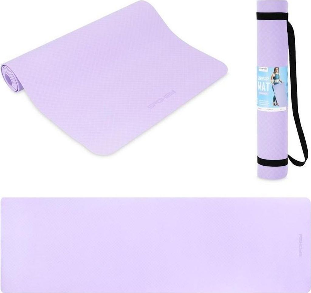 Spokey Mandala, Thermoplastisches Elastomer (TPE), Violett, Einfarbig, 61 mm, 183 mm, 0,4 mm