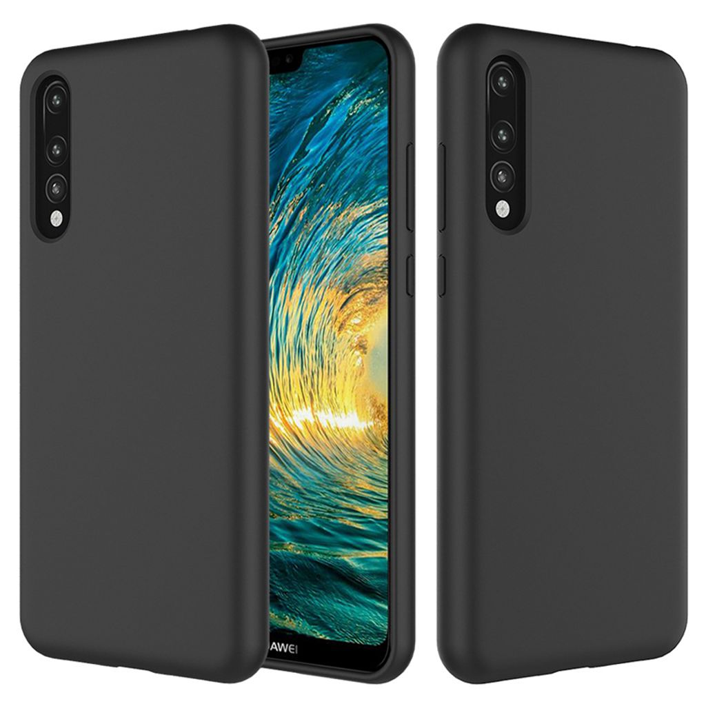 Cyoo - Premium Liquid - Huawei P20 Pro- Silicon Hard Cover - Schwarz