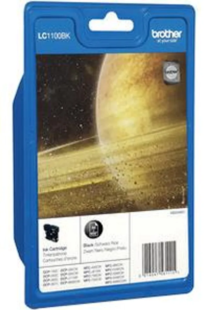 Cartouche d'encre noire Brother LC-1100BKBP haute qualité pack individuel