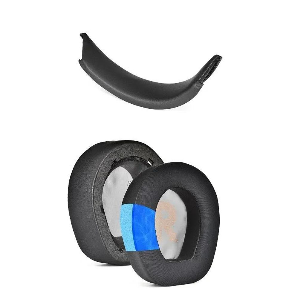 Ohrpolster Headband für JBL Quantum Q600/610/Q800/Q810 Wireless Schwarz Kühlgel-Set 1